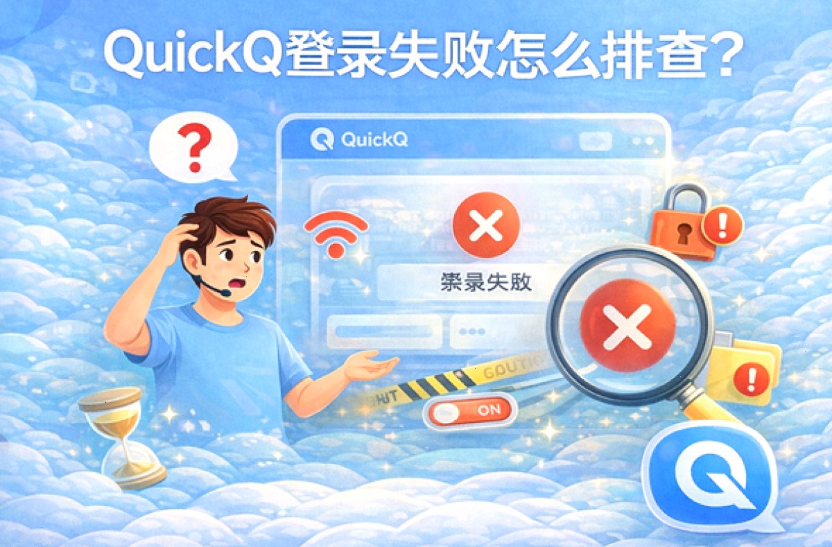 QuickQ_QuickQ_低抖动高可用加速，安装步骤三分钟完成：QuickQ登录失败怎么排查？